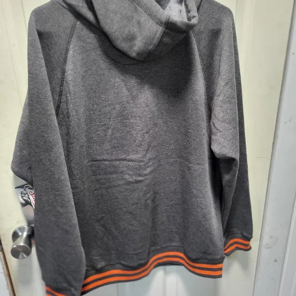 Stitches Cooperstown Baltimore Orioles Embroidered Hoodie Gray Orange Medium NWT - Picture 5 of 5